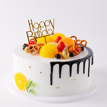 Cake model simulation 2020 new popular European fruit Net red window sample birthday cake model