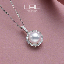 LAC high jewelry natural AKOYA pearl studs 18k golden round earrings