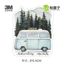 Outdoor Travel Sticker 3M Sticker Waterproof Sticker Adventure Outdoor Challenge Sticker Picnic Car Sticker