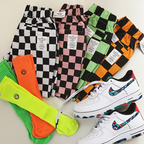 2021 summer boys and girls Children Baby Cotton woven cotton stretch casual shorts checkerboard thin model