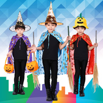 Halloween childrens clothing cloak kindergarten cos role-playing female sorcerers magician acting out of cape
