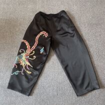 Cloud decoration totem 2021 original ethnic style womens hand embroidered color phoenix casual pants small pants