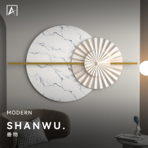 Italian metal wall decoration living room sofa background wall decoration pendant light luxury bedroom simple modern creative wall hanging