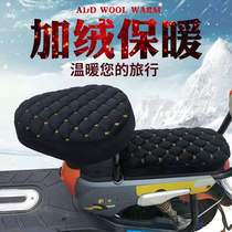 Autumn and winter electric car cushion cover Battery bicycle cushion thickened and cotton to ensure economic performance Warma guard back hit