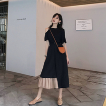 Sandro Moscoloni summer 2021 new suit skirt fashion thin retro irregular skirt two-piece set