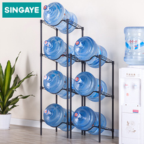 Living room mineral bucket storage rack floor ceiling water storage rack finishing bottled water storage rack vertical bracket