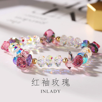 2021 New Austrian crystal bracelet ladies light luxury bracelets original niche design hand accessories Mori sweet