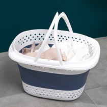 Dirty basket laundry basket home bathroom plastic storage basket laundry bucket dirty clothes storage basket folding dirty clothes basket