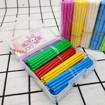 Counting sticks Primary School Grade One 100 thick wooden primary school teaching aids lengthy boxed number sticks mathematics stick