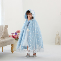 Girls birthday performance Frozen little shawl mermaid cloak Halloween childrens cloak Princess cloak