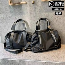 Large capacity short distance travel bag daily Hand bag waterproof folding duffel bag leisure fitness bag travel boarding bag