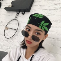 Hip-hop headscarf polyester slippery fabric men and women street dance riding sports hiphop headwear does not fade do not fold