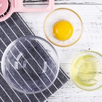 French bakery glass partition bowl 10cm round transparent salad bowl dessert pudding kitchen seasoning bowl dried fruit plate