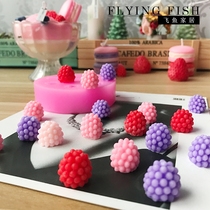 Flying fish hand made FLYINGFISH Korean scented candle decorative candle wild strawberry small raspberry mulberry fruit mold