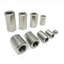 304 stainless steel hexagonal lengthened nut tooth strip screw connection screw cap round nut column 5M6M8M10M12
