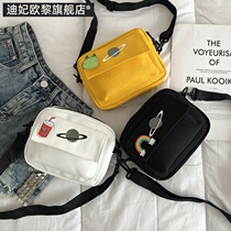 New small bag womens bag summer hipster 2019 new Korean version Joker student canvas bag ins shoulder bag