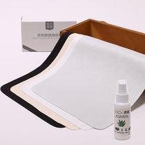 Retro glasses cloth lens cloth erasable lens lens suede mirror cloth plain color 4 sheets to send cleaning fluid