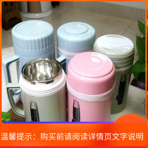 Glass liner thermos cup large capacity old warm Cup vacuum double layer with lid new and old silver-plated water Cup nostalgia
