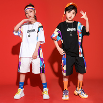 Street Dance Childrens Dance Kind Suite Boy Hip Hop Short Sleeve Sixteen Childrens Summer Performance Clothing Girls New Mode