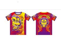 Lion dance clothes dragon lion clothes short sleeve lion dance short sleeve t-shirt dragon lion group t-shirt custom team clothes custom