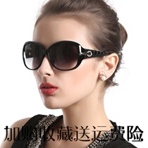 Sunglasses women anti ultraviolet 2020 glasses ns round face big face thin net Red fashion polarized sun