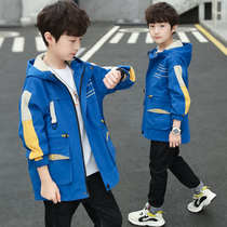 Boys windbreaker coat spring and autumn models 2021 new childrens clothes big boy boy foreign-style jacket casual coat tide