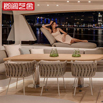 Outdoor Desktop Designer CourtyOutdoor Outdoor and Outdoor Vineyard Balcony Hotel Casual Desk & Chair Nordic Engineering Furniture