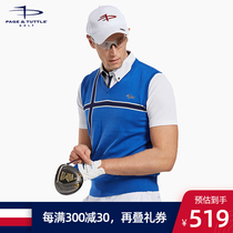 American PT New Golf vest men sweater vest V collar pullover cashmere sweater Golf ball clothes