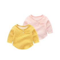 Baby spring dress Long sleeves T-shirt blouses spring clothes 6 men 3 babies 2 women 4 spring 5 7 seven 8 8 110 10 months