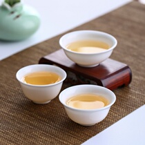 Pure White Kung Fu Tea Cup Six Loaded Ceramic Tea Set Single Tea Passage With Tea Cup Counter-Mouth Cup Tea Master Cup Wine Tasting Cup