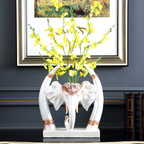 Home decoration ornaments Elephant vase Living room TV cabinet ornaments Lucky town house New home decoration Opening gifts