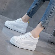 Inside heightening small white shoes woman 2022 new spring Korean version 100 lap thick bottom women shoes Songcakes shoes casual board shoes