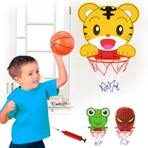 Free hole hanging basketball frame Household wall-mounted childrens basketball frame Baby indoor shooting basket Dormitory boy toys