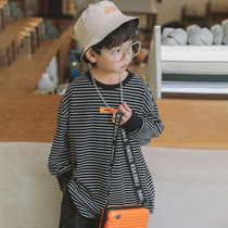 Childrens clothing autumn boys T-shirt long sleeve clothes base shirt spring and autumn 2021 New Tide handsome big boy