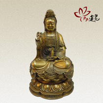 Copper Avalokitesvara Buddha Statue Ornament Pure Copper Avalokitesvara Ornament