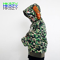 MKSZY autonomous non-Readymade violent bear jacket live-action Apes head camouflage stitching army cotton-padded clothes