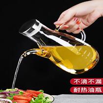 Xingxi glass oil pot household anti-leakage oil bottle kitchen with non-leaking seasoning sauce vinegar bottle large oil tank