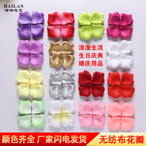 Wedding Celebration Flower Rose Petal Non-woven Hand Tossed Leading Road Wedding Coursemarriage Courseman White Wedding House Arranged Fake Petals