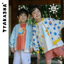 (Cool Series) TYAKASHAKIDS Takasha childrens sunscreen clothing thin mens and womens sunscreens