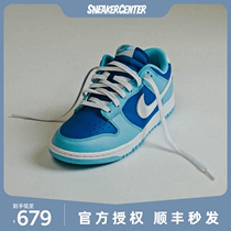 Nike Nike Dunk Low Retro White and Blue Mens and Womens Low-Top Sports Casual Sneakers DM0121-400