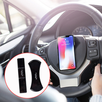 Net Red Fixate Mobile Phone Stickup With Handstick Multifunction Creative On-board Phone Holder Nano Black Tech Glue Mat