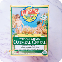 American original Earths Best Earth world iron oatmeal rice flour rice paste two stage baby supplement