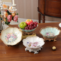 Nordic style fruit plate home simple living room dried fruit plate creative table high-end plate decoration candy ornaments