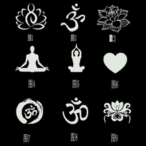 AIYOGA lettering pattern Yoga mat custom pattern