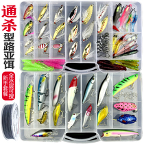 Luya bait set Quasi-bait Freshwater seawater bait Hard bait Thunder frog Horse mouth melon seed sequins Soft bait Minolu bait