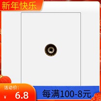 One TV socket EA86TV CD820 steel frame White Deforce West switch socket panel
