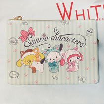 (A4 file bag) New A4 cross-dressing Melody PC pudding dog storage bag PU