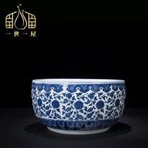 I-I-Uk Jingdezhen Ceramic polyppot green flower porcelain Home Decorative Goods Pendulum Pieces New Chinese Porcelain Pendulum