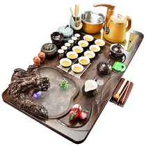 Tea set set complete set of guests full automatic kung fu tea cup living room Office Home tea table solid wood tea tray