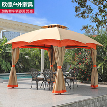 Outdoor courtyard wrought iron pavilion villa garden yard awning pastoral farmhouse outdoor pergola Pavilion
